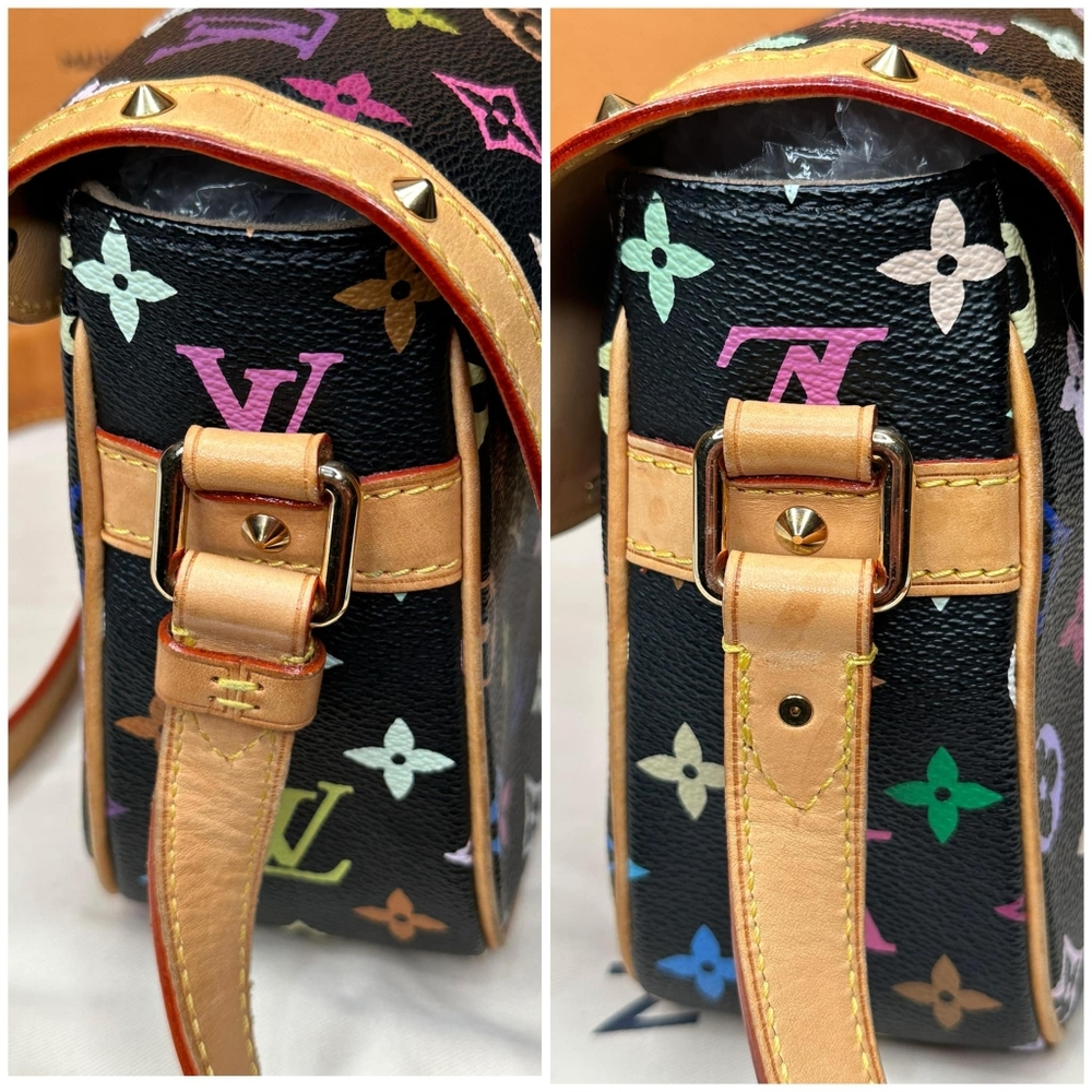 Louis Vuitton Black Multicolor Sologne Women's Bag - Picture 6 of 14